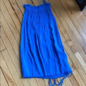 Helmut Lang  blue viscose riches skirt